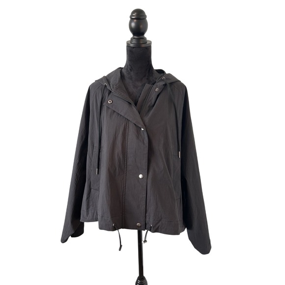 White Birch Oversized Hi-Lo Rain Jacket Size 2X - Picture 1 of 9